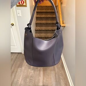 a new day Purple Hobo Bag